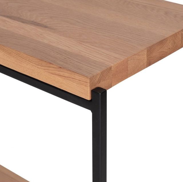 Moe's Home Collection Mila Natural Console Table with Black Metal Frame -3