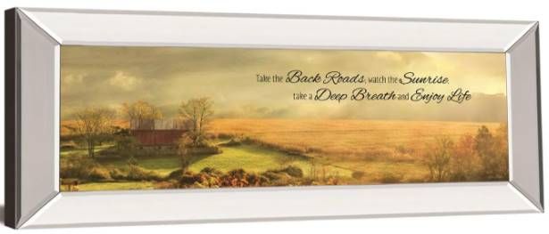 Classy Art Enjoy Life by Lori Deiter Mirrored Frame Wall Art-1