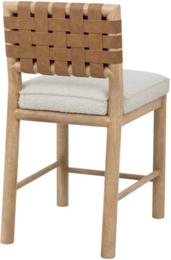 Modus Furniture Dorsey Ginger/Ricotta Upholstered Counter Stool-3