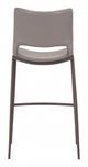 Zuo® Ace Gray & Walnut Set of 2 Bar Chairs-3
