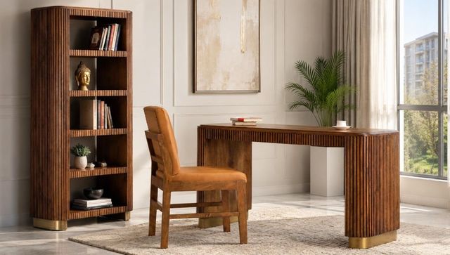 Jaipur Furniture Chanseyn Brown Writing Table-1