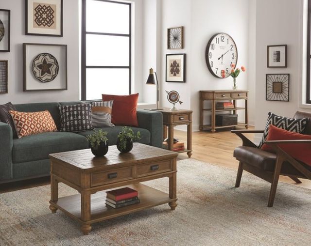 Null Furniture 8821 Pecan Cocktail Table-1