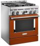 KitchenAid® 30" Scorched Orange Smart Pro Style Gas Range-3