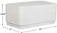 Uttermost® Saltwater White Concrete Indoor-Outdoor Coffee Table-3