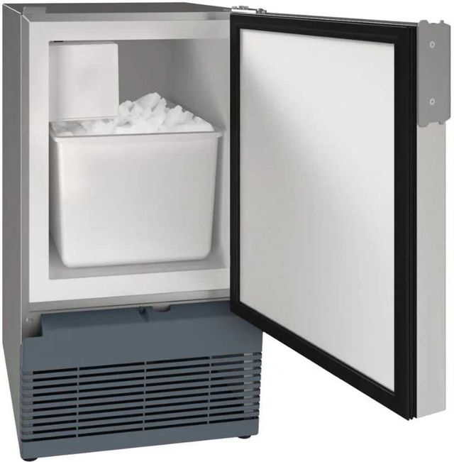 U-Line® Stainless Steel 15" Freestanding and Built-In Ice Maker-1
