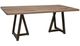 International Furniture Direct Natural Parota Two-Tone Dining Table-0