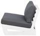 Linon Bluffton Grey/White Acacia/Fabric Outdoor Chair-3