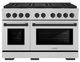 ZLINE Autograph Edition Paramount 48" 6.7 Cu. Ft. Satin Stainless Steel Gas Range with 8 Burner DuoPro™ Cooktop and Dual Oven with Matte Black Accent-0