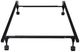 Emerald Home Vera Black Twin/Full Adjustable Metal Bed Frame-1