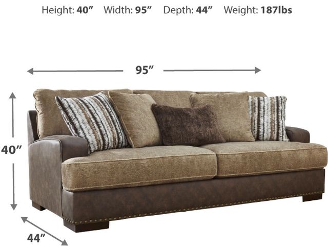 Signature Design by Ashley® Alesbury Chocolate Sofa-3