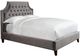 Parker House® Jasmine Flannel Queen Upholstered Panel Bed-1