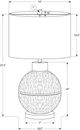 Monarch Specialties Inc. Brown/Gold Resin Table Lamp with Beige Shade-1