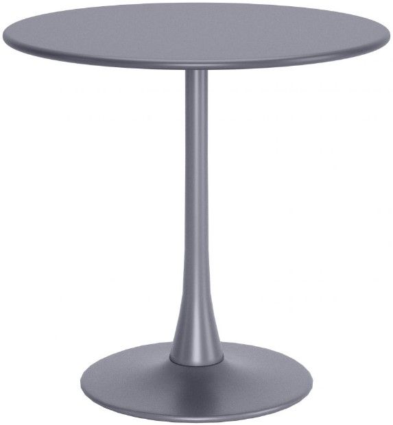 Zuo® Modern Soleil Gray Steel Outdoor Dining Table-0