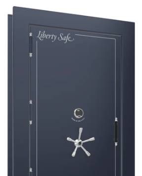 Liberty Safe Blue Gloss Out-Swing Left Hinge Electronic Vault Door-1