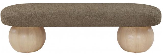 Meridian Furniture Bowie Natural/Olive Bench-1