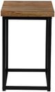 Jofran Inc. Ames Natural Chairside Table with Black Base-3