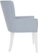 Riverside Furniture Rosalie 2-Piece Blue/White Caps Upholstered Dining Arm Chair Set-4