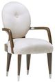 Michael Amini® Roxbury Park Cement Gray/Slate Dining Arm Chair-0