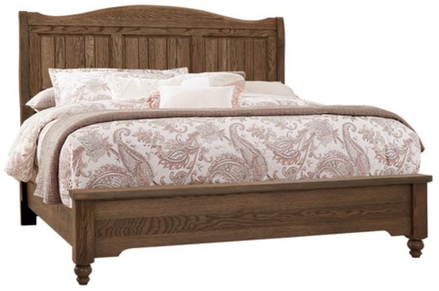 Artisan & Post by Vaughan-Bassett Heritage Cobblestone Oak King Sleigh Bed-0