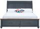 Legends Home Americana Corduroy Blue Queen Sleigh Bed-2