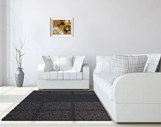 Classy Art Golden Bloom I by A.Project Mirror Framed Wall Art-2
