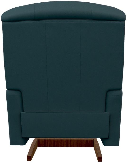La-Z-Boy® Reed Arctic Blue Leather Manual Rocking Recliner-4
