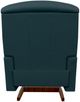 La-Z-Boy® Reed Arctic Blue Leather Manual Rocking Recliner-4