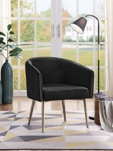 Mazin Furniture Nikki Black Accent Chair-3