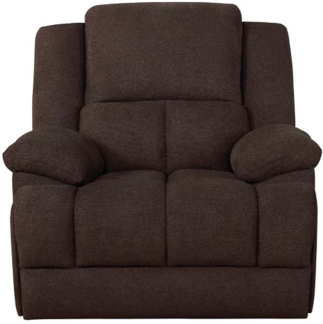 Coaster® Waterbury Brown Upholstered Glider Recliner-2