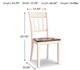 Signature Design by Ashley® Whitesburg Brown/Cottage White Dining Side Chair-2