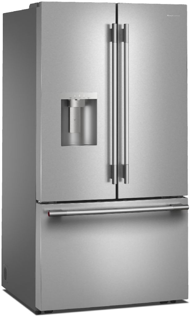 KitchenAid® 36" 30.5 Cu. Ft. PrintShield Stainless Steel French Door Refrigerator with Exterior Water and Ice Dispenser-2