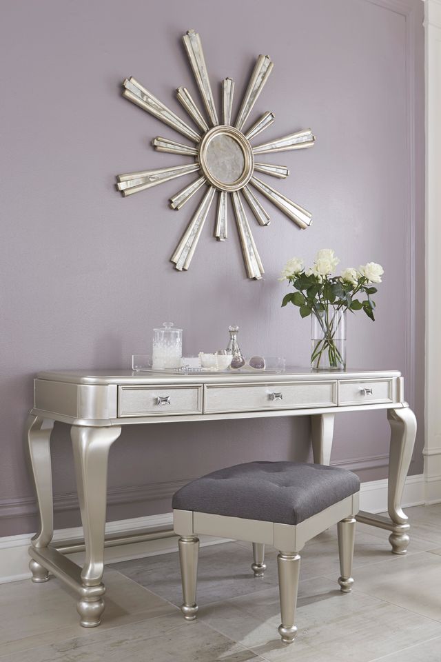 Signature Design by Ashley® Coralayne Silver Upholstered Stool-3