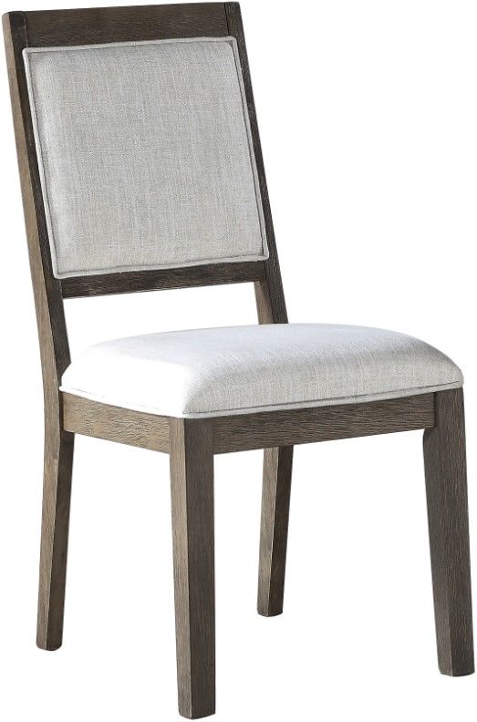 Steve Silver Co. Molly Gray Oak/WhiteUpholstered Dining Side Chair-0