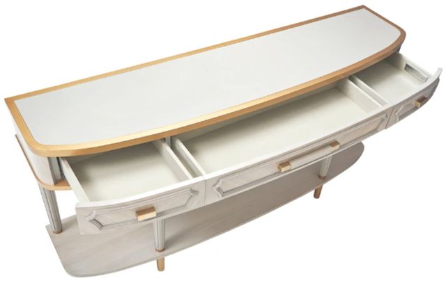 Michael Amini® St. Charles Dove Gray Console Table-2