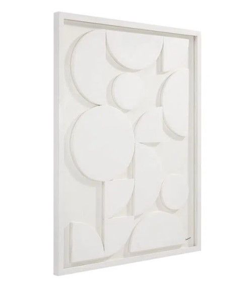Renwil® Tivat White Dimensional Wall Art-1