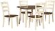 Signature Design by Ashley® Woodanville 5-Piece Cream/Brown Dining Set-0