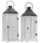 A & B Home Black/White 2-Piece Window Scape Lanterns Set-0