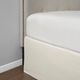 Olliix by Madison Park Ivory Simple Fit Wrap Around Adjustable Bed Skirt-4