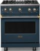 Viking® 5 Series 30" Squall Pro Style Gas (LP) Range with Brushed Brass Trim-0