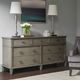 Olliix by Madison Park Signature Yardley 7-Drawer Reclaimed Grey Dresser-4