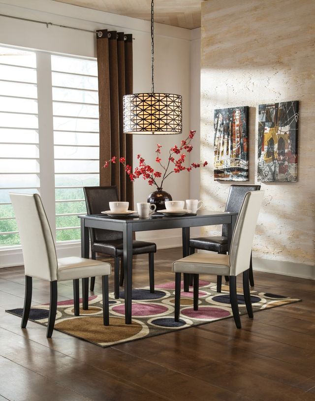 Signature Design by Ashley® Kimonte 5-Piece Dark Brown Dining Set-3