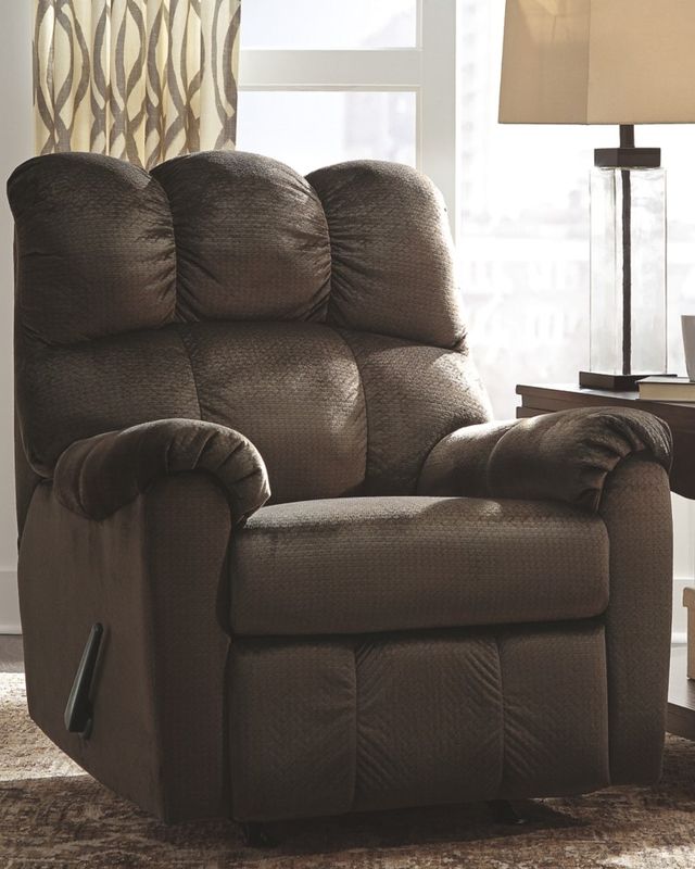 Signature Design by Ashley® Foxfield Chocolate Rocker Recliner-3