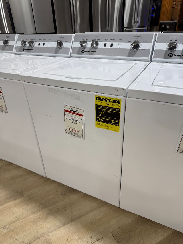 Speed Queen® TC5 3.2 Cu. Ft. White Agitator Top Load Washer-0