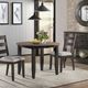 Intercon Beacon Charcoal/Walnut Round Drop Leaf-1