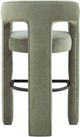 TOV Furniture Malone Green Chenille Bar Stool-4