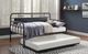 Mazin Furniture Blanchard Matte Silver Daybed With Trundle-3