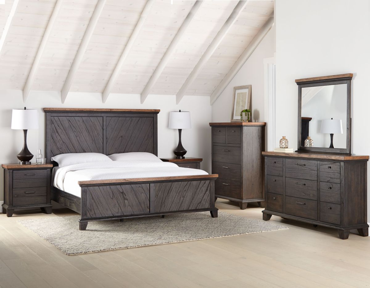 Steve Silver Co. Bear 4-Piece Brown Queen Bedroom Set | Mid