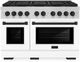 ZLINE Paramount Autograph Edition 48" Stainless Steel Pro Style Gas Range with White Matte Door and Matte Black Accents-0