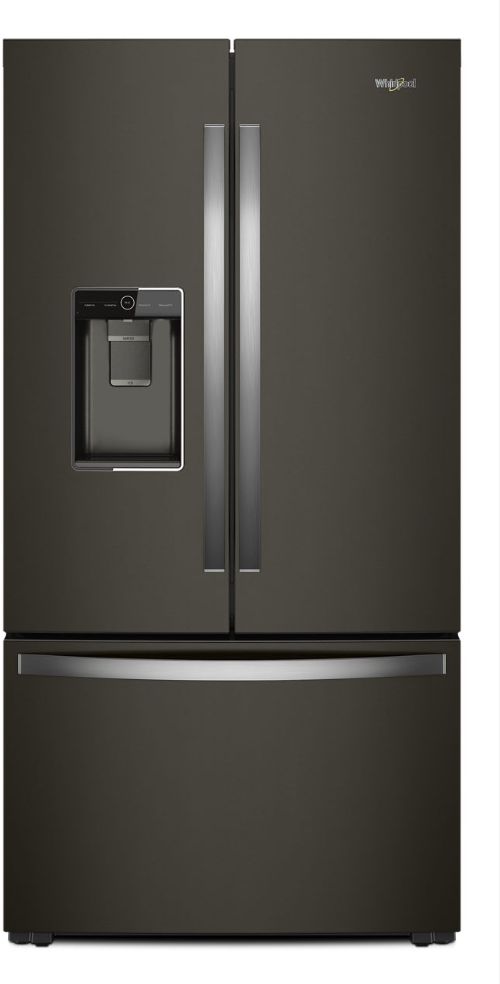 Whirlpool® 36 in. 23.8 Cu. Ft. Black Stainless Steel Counter Depth French Door Refrigerator -0