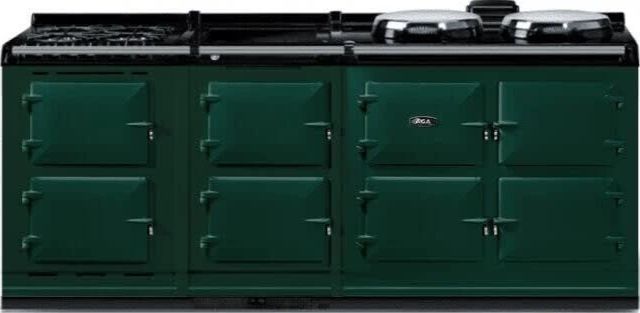 AGA™ eR7210 Classic Cast Iron 83" British Racing Green Pro Style Dual Fuel Range-0